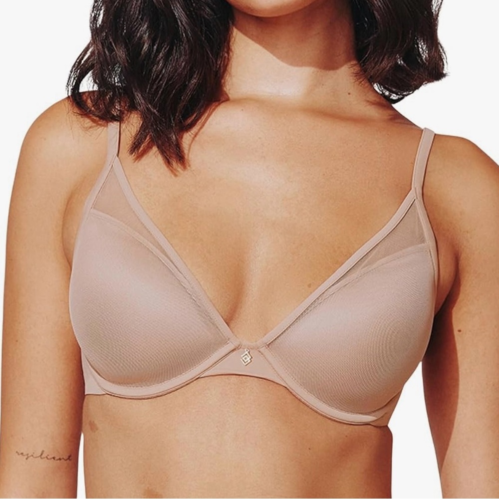 ThirdLove Push Up Plunge Bra cream/light pink